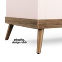 Ver imagem 4 de Cômoda Infantil Canção de Ninar 3 Gavetas Rosa/Amêndoa