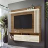 Home Suspenso Ripado c/ Porta Basculante Dolores TV 65" Carvalho Nobre/ Off White - 2