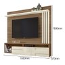Home Suspenso Ripado c/ Porta Basculante Dolores TV 65" Carvalho Nobre/ Off White - 3
