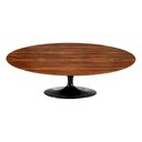Ver imagem 1 de Mesa Saarinen Oval Centro Pau Ferro 135x90cm - Base Preta mgsaarinen