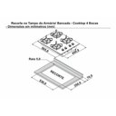 Ver imagem 6 de Cooktop Tripla Chama Itatiaia Itamaster 4 Bocas Vidro Temperado Branco Bivolt