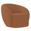 Ver mais imagens de Sofá 2 Lugares Living 160cm e 1 Poltrona Giratória Garbin K04 Bouclê Terracota - Mpozenato