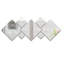 Ver imagem 1 de Espelho Decorativo Acrílico Sala Quarto Geometrico 7 Peças