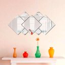 Ver imagem 3 de Espelho Decorativo Acrílico Sala Quarto Geometrico 7 Peças