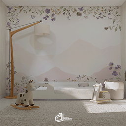 Papel de Parede Painel Florais - 1