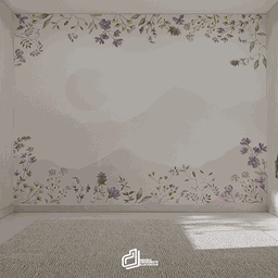 Papel de Parede Painel Florais - 3