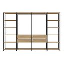 Ver imagem 5 de Guarda-Roupas Closet Modulado 270cm 4 Peças com 4 Gavetas e Cabideiros Multimóveis MP4321