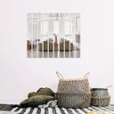 Ver imagem 4 de Espelho Decorativo Retângulo Listras em Acrílico Sala Quarto