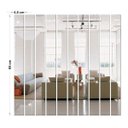 Ver imagem 2 de Espelho Decorativo Retângulo Listras em Acrílico Sala Quarto