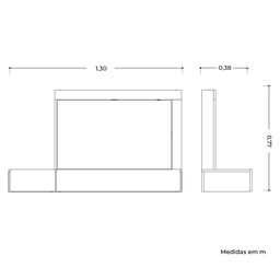 Penteadeira Camarim 2 Gavetas com Espelho Mimo Espresso Móveis - 5 Penteadeira Camarim 2 Gavetas com Espelho Mimo Espresso Móveis - 5