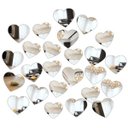 Ver imagem 1 de Kit 25 Mini Corações Decorativos Acrílico Espelhado Sala Quarto