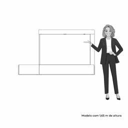 Penteadeira Camarim 2 Gavetas com Espelho Mimo Espresso Móveis - 6