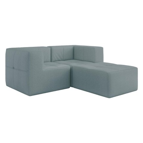 Sofá Modulado 3 Lugares 154cm Espuma D33 Multimóveis Cr45355 Azul
