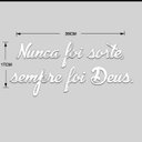 Ver imagem 2 de Espelho Decorativo Frase Nunca Foi Sorte em Acrílico Sala