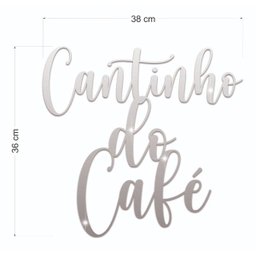 Espelho Decorativo Cantinho Do Café em Acrílico Sala Cozinha - 2 Espelho Decorativo Cantinho Do Café em Acrílico Sala Cozinha - 2