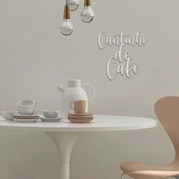 Espelho Decorativo Cantinho Do Café em Acrílico Sala Cozinha - 1 Espelho Decorativo Cantinho Do Café em Acrílico Sala Cozinha - 1