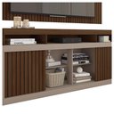 Ver imagem 3 de Rack Com Painel Para TV até 65 Polegadas Marrom Life Caemmun