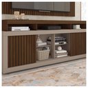 Ver imagem 2 de Rack Com Painel Para TV até 65 Polegadas Marrom Life Caemmun