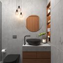 Ver imagem 6 de Espelho Decorativo Vidro Redondo 30x30cm Sala Banheiro Lapidado