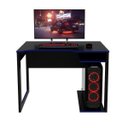 Ver imagem 4 de Mesa para Computador Gamer 1,05m Espaço para Gabinete Me4161 Tecno Mobili - Preto/azul