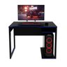 Mesa para Computador Gamer 1,05m Espaço para Gabinete Me4161 Tecno Mobili - Preto/azul - 4