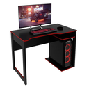 Ver imagem 4 de Mesa Gamer para Computador 1,05m com Espaço para Gabinete ME4161 Preto/Vermelho - Tecnomobili