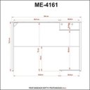 Ver imagem 6 de Mesa Gamer para Computador 1,05m com Espaço para Gabinete ME4161 Preto/Vermelho - Tecnomobili