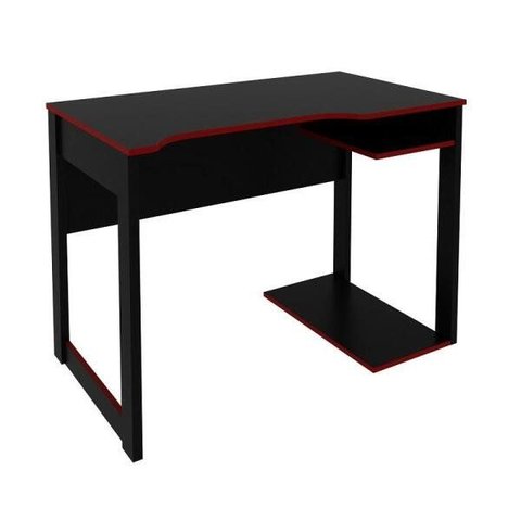 Mesa para Computador Gamer 1,05m Espaço para Gabinete Me4161 Tecno Mobili - Preto/vermelho