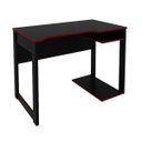 Ver imagem 2 de Mesa Gamer para Computador 1,05m com Espaço para Gabinete ME4161 Preto/Vermelho - Tecnomobili