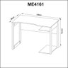 Mesa para Computador Gamer 1,05m Espaço para Gabinete Me4161 Tecno Mobili - Preto/vermelho - 3
