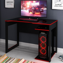 Ver imagem 1 de Mesa para Computador Gamer 1,05m Espaço para Gabinete ME4161 Tecno Mobili - Preto/Vermelho