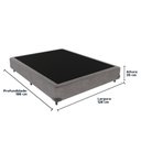 Ver imagem 3 de Cama Box Viúvo 128x188 Cinza