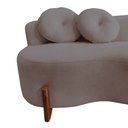 Ver imagem 7 de Namoradeira Sofá Feijão Lounge 120cm Orgânica Suede Capuccino