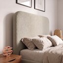 Ver imagem 7 de Cama Box Base Queen com Cabeceira Zaya 158x198 Flutuante Estilo Japonesa Bouclê Bege - Desk Design