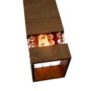 Ver imagem 5 de Kit 2 Pendente Luna em Madeira e Cristais Amêndola Clara – Bivolt, Soquete E27