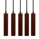 Ver imagem 1 de Kit 5x Pendente Tubo Cilindro Cobre Alumínio Balcão Cozinha Mr11 Gu10
