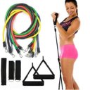 Ver imagem 7 de Kit Elasticos Exercícios 11 Peças Pilates Musculação Treino