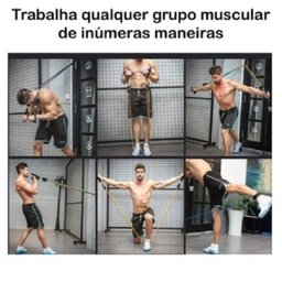 Kit Elásticos 5 Faixas 11 Peças Pìlates Intensidade Yoga - 10