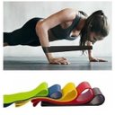 Ver imagem 2 de Kit Elásticos 5 Faixas 11 Peças Pìlates Intensidade Yoga