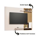 Ver imagem 3 de Painel P/ Tvs de até 50" Modelo Menfis 2 Prateleiras em Mdf:off White