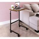 Ver imagem 2 de Mesa De Apoio Lateral Para Notebook Com Rodizios Preto Noce Oro PP Milani Store
