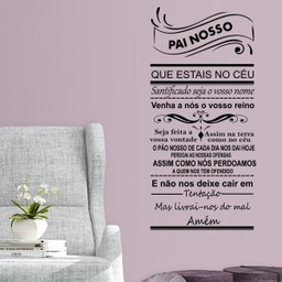 Adesivo Decorativo De Parede Quarto Sala Oração Pai Nosso - 3