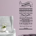 Ver imagem 3 de Adesivo Decorativo De Parede Quarto Sala Oração Pai Nosso