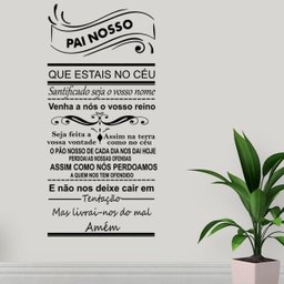 Adesivo Decorativo De Parede Quarto Sala Oração Pai Nosso - 1