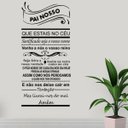 Ver imagem 1 de Adesivo Decorativo De Parede Quarto Sala Oração Pai Nosso