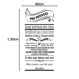 Adesivo Decorativo De Parede Quarto Sala Oração Pai Nosso - 2