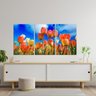 Quadro Para Sala Tulipas com Fundo Azul 120x60cm - 6