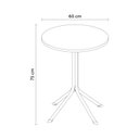 Ver imagem 2 de Mesa Redonda Apoio 60cm Gávea Rivatti