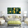 Quadro Decorativo Para Sala Folhagem Verde e Amarela 60X40cm - 6