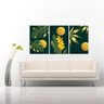 Quadro Decorativo Para Sala Folhagem Verde e Amarela 60X40cm - 2